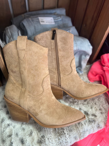 Rowdy Camel Suede Boots (4)